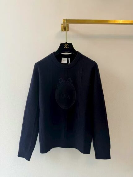 Christian Dior Crest Logo Cannage Sweaters