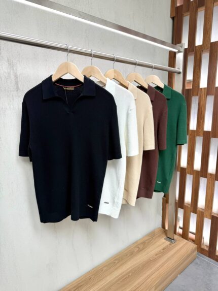 Loro Piana Knitted Silk Polo Shirts
