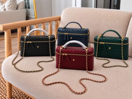 Chanel Crocodile Embossed Top Handle Bags