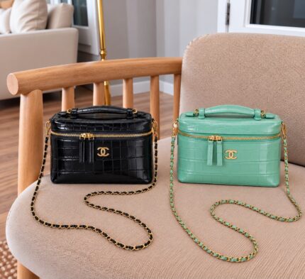 Chanel Crocodile Embossed Top Handle Bags