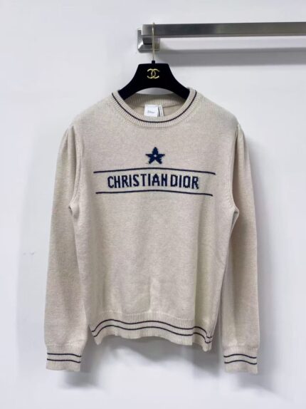 Christian Dior Logo Knit Sweaters