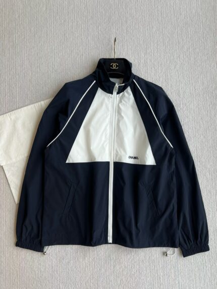 Chanel Sport Color-Block Windbreaker Jacket