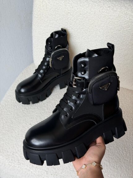 Prada Monolith Combat Boots