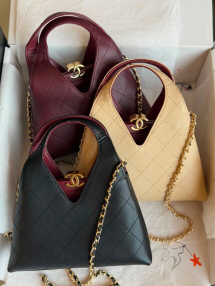 Chanel Quilted V-Cut Hobo Bags