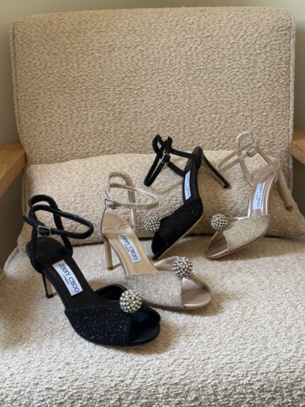Jimmy Choo Sacaria Glitter Sandals