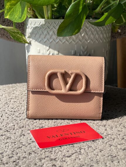Valentino Garavani VLogo Trifold Wallet