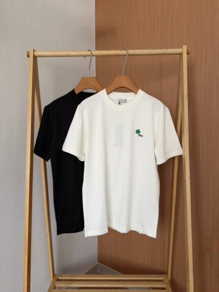 Christian Dior Clover Embroidered T-Shirts