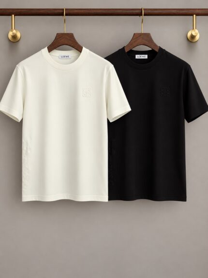 Loewe Anagram Embossed Cotton T-Shirts