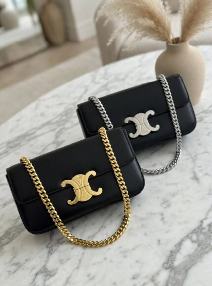 Celine Triomphe Chain Shoulder Bags