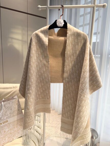 Christian Dior Oblique Reversible Wool Scarfs