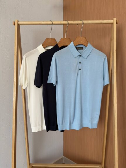 Loro Piana Knitted Silk Polo Shirts