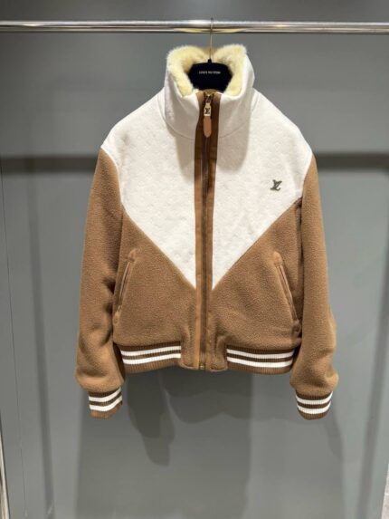 Louis Vuitton Two-Tone Shearling Bomber Jacket
