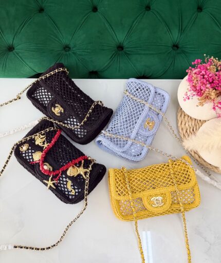 Chanel Crochet Net Flap Bags