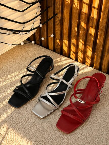 Hermes Kelly Cross-Strap Sandals