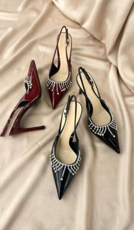 Jimmy Choo Saeda Crystal Embellished Slingback Pumps