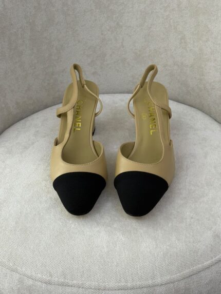 Chanel Cap-Toe Slingback Pumps