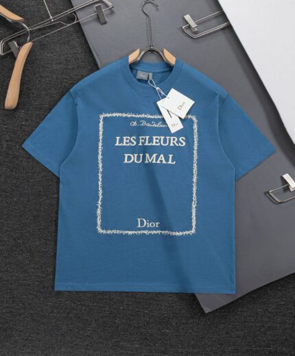 Christian Dior Les Fleurs Du Mal Embroidered T-Shirts