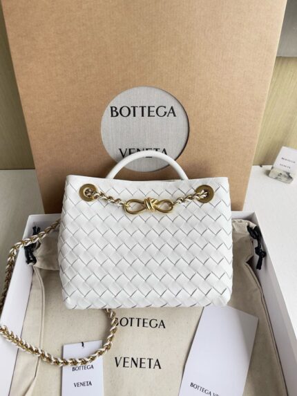 Bottega Veneta Andiamo Intrecciato Top-Handle Bags