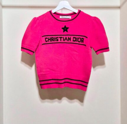 Christian Dior Short-Sleeve Knitted Sweaters