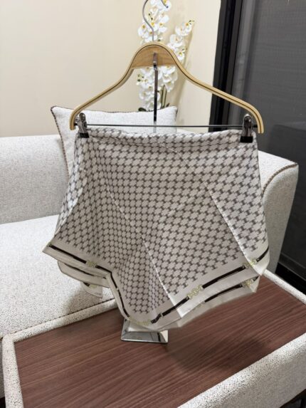Celine Triomphe Monogram Silk Square Scarfs