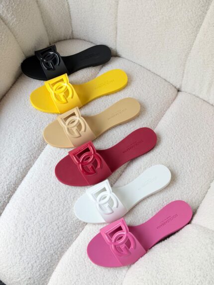 Dolce & Gabbana DG Logo Rubber Slides