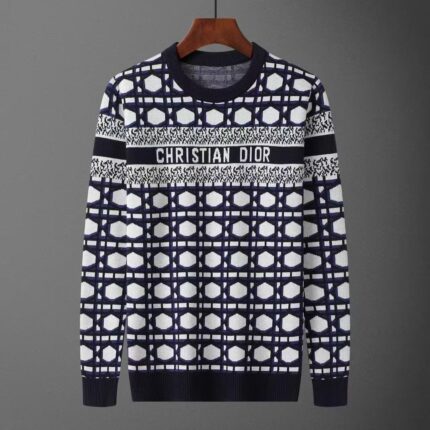 Christian Dior Cannage Knit Crewneck Sweaters