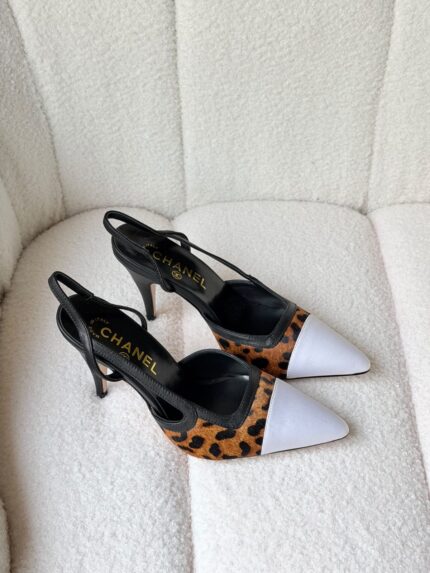 Chanel Classic Cap-Toe Slingback Pumps