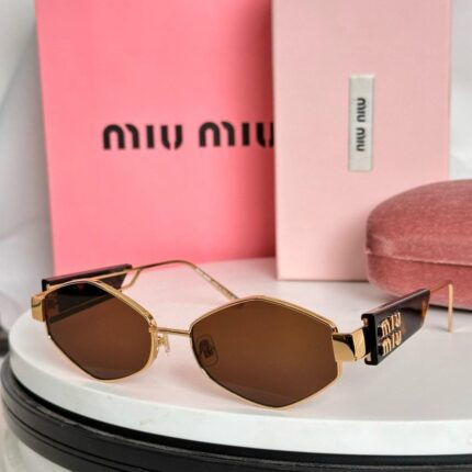 Miu Miu Irregular Hexagonal Sunglasses