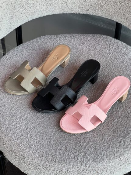 Hermes Oasis H-Heel Mule Sandals
