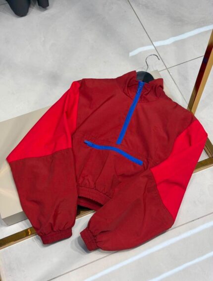 YSL Colorblock Half-Zip Windbreaker Jacket