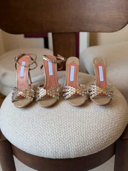 Aquazzura Tequila Crystal-Embellished Sandals
