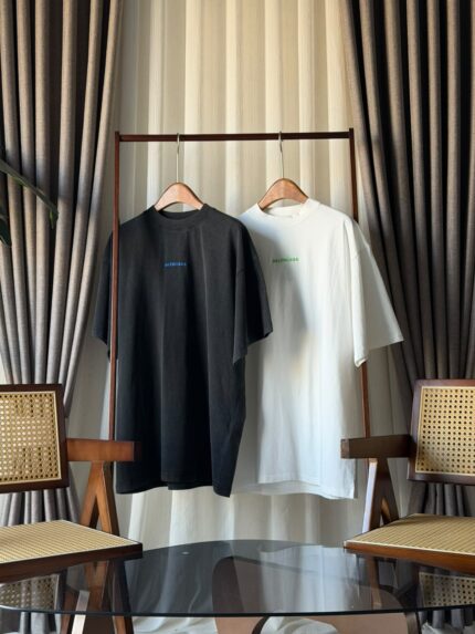 Balenciaga Embroidered Logo Oversized T-Shirts
