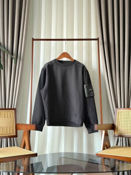 Prada Re-Nylon Arm Pocket Sweatshirt