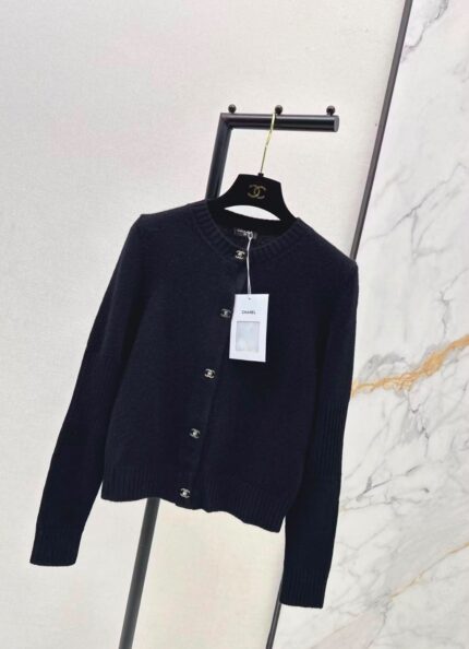 Chanel CC Button Cashmere Cardigan
