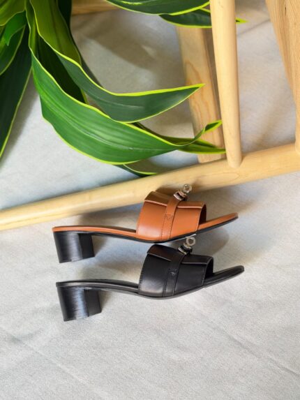 Hermes Kelly Buckle Mules
