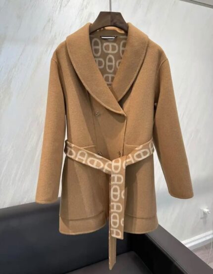 Hermes Reversible Chaine d'Ancre Wool Coat