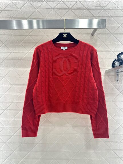 Chanel CC Cable Knit Sweaters