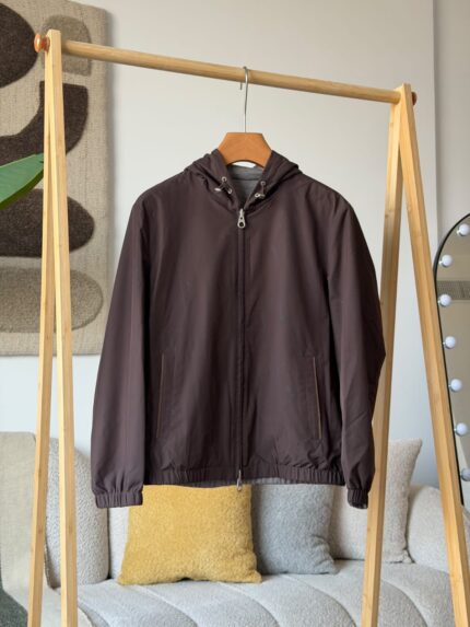 Loro Piana Windmate Traveller Reversible Hooded Bomber Jackets
