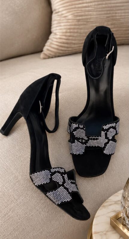 Hermes Premiere Crystal Sandals