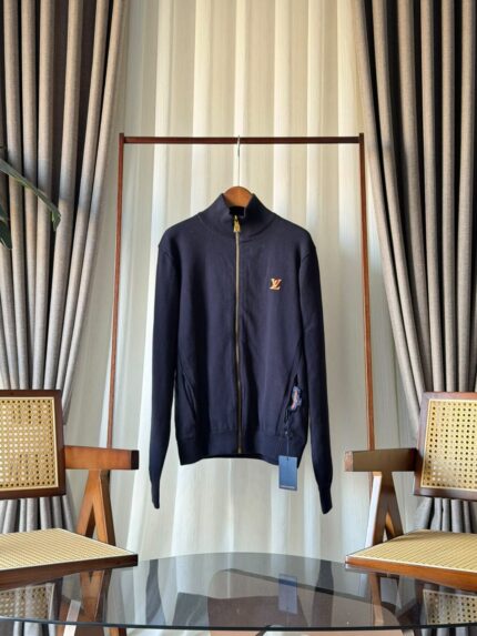 Louis Vuitton Embroidered Zip-Through Sweater