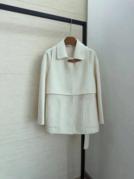 Hermes Wool Cashmere Cape Jacket