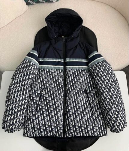 Christian Dior Oblique Hooded Puffer Jacket