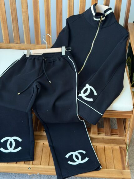 Chanel CC Logo Tracksuit Set