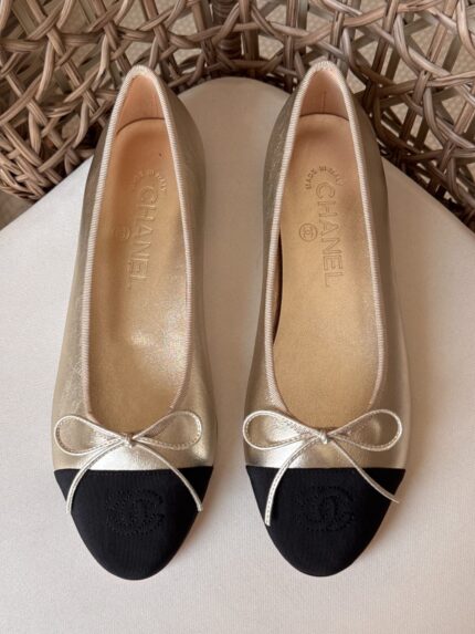 Chanel Cap-Toe Ballerina Flats