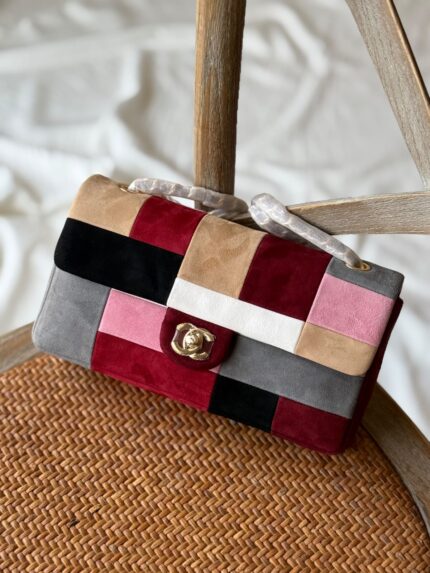 Chanel Patchwork Suede Classic Flap Bag