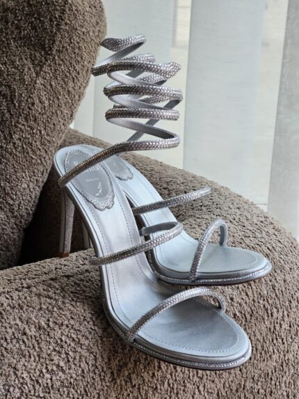 Rene Caovilla Cleo Spiral Crystal Sandals