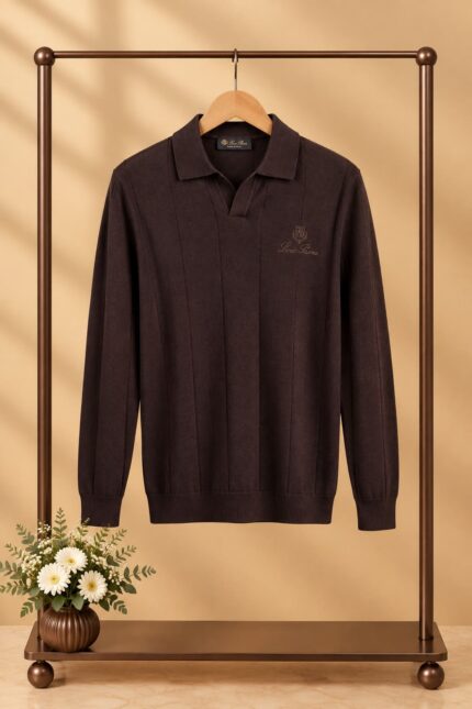 Loro Piana Long Sleeve Polo Sweaters