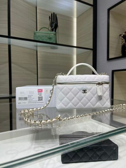 Chanel 25C Vanity Top Handle Chain Bags