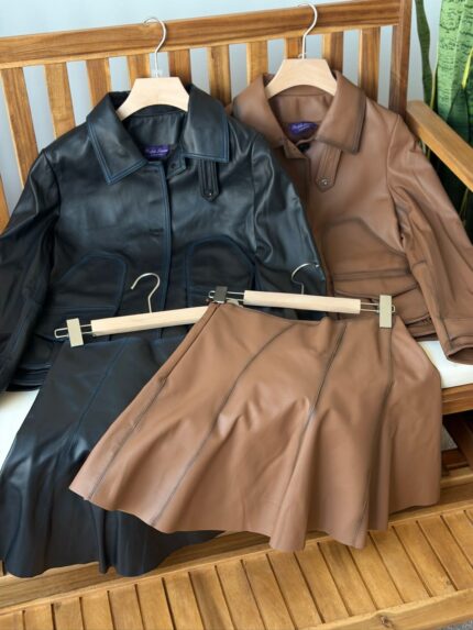 Polo Ralph Lauren Purple Label Leather Co-Ord Sets