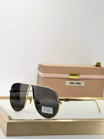 Miu Miu Oversized Aviator Sunglasses